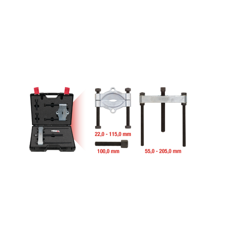 KS TOOLS : Décolleur de roulements 22 - 115 mm