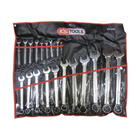 KS TOOLS - Jeu de 21 clés mixtes en pouces - en trousse