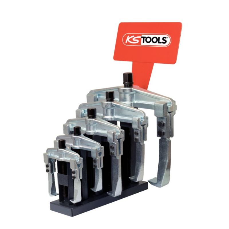 KS TOOLS - Présentoir d'extracteurs universels à 2 griffes - 5 pcs