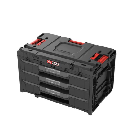 KS TOOLS - Caisse SCM 3 tiroirs, 9 séparateurs amovibles, 21 gobelets