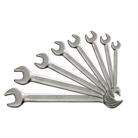 KS TOOLS - Jeu de 8 clés à fourches métriques - en boîte