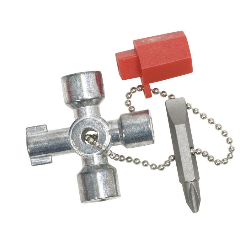 KS TOOLS - Mini clé universelle pour armoire éléctrique, 45x45 mm