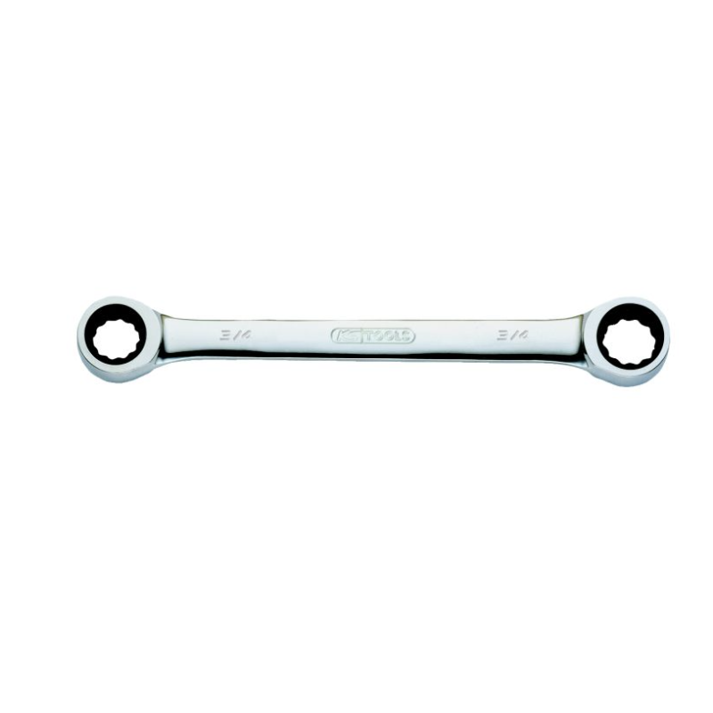 KS TOOLS - Clé polygonale à cliquet GEARplus®, 5/16''x3/8'' mm