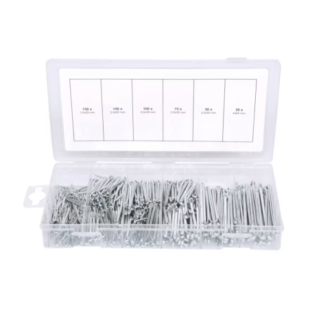 KS TOOLS - Assortiment de goupilles fendues 555 pièces