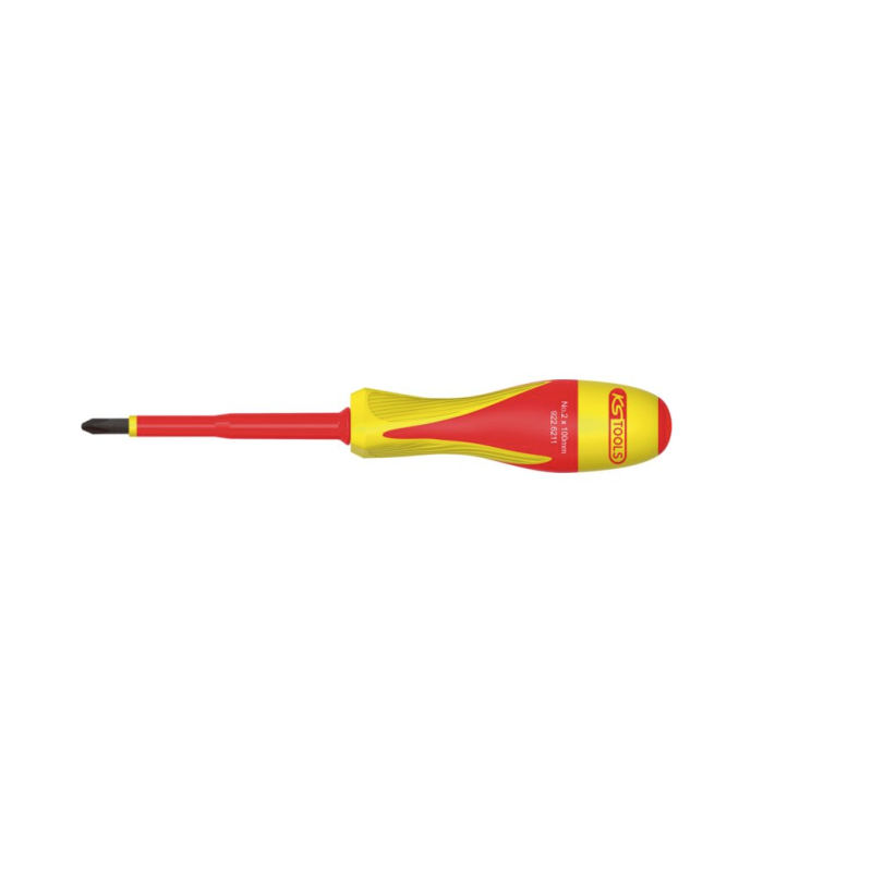 KS TOOLS - Tournevis PHILLIPS® bi-matière isolé 1000V, PH2 - 100x205 mm