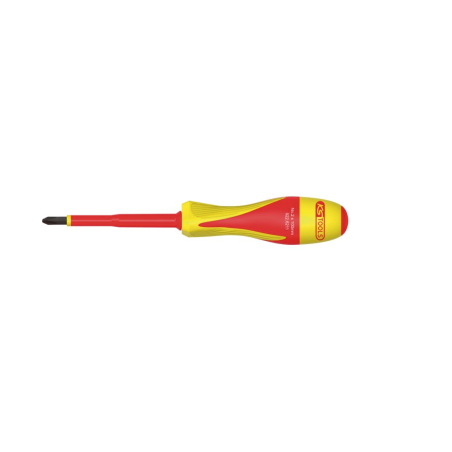 KS TOOLS - Tournevis PHILLIPS® bi-matière isolé 1000V, PH2 - 100x205 mm