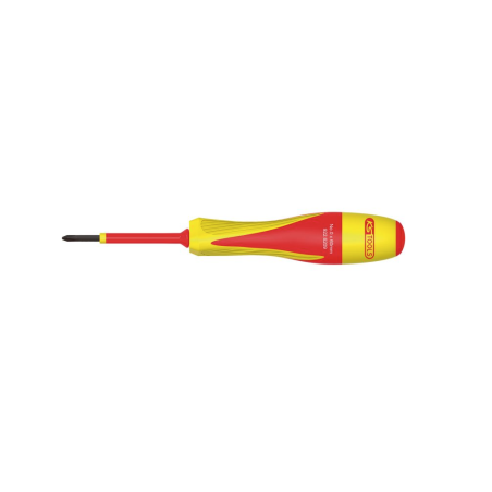 KS TOOLS - Tournevis PHILLIPS® bi-matière isolé 1000V, PH0 - 80x140 mm