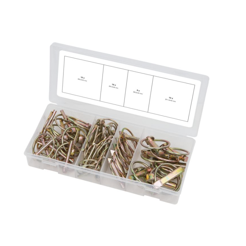 KS TOOLS - Assortiment de goupilles clips, 50 pcs