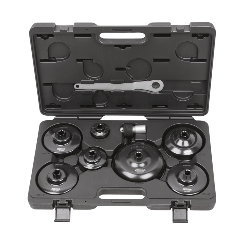 KS TOOLS - Coffret de clés 1/2'' pour filtre à huile, 9 pièces