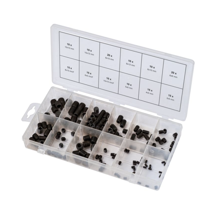 KS TOOLS - Assortiment de vis sans tête, 160 pcs