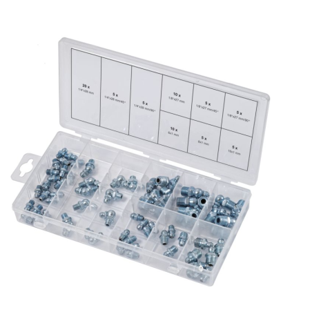 KS TOOLS - Assortiment de graisseurs métriques et pouces, 70 pcs