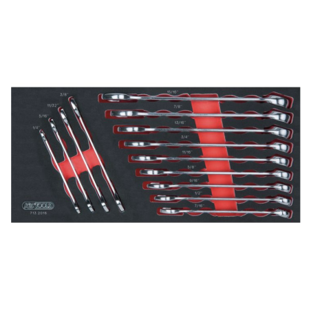 KS TOOLS - Module de clés mixtes ULTIMATE® en pouces, 13 pièces