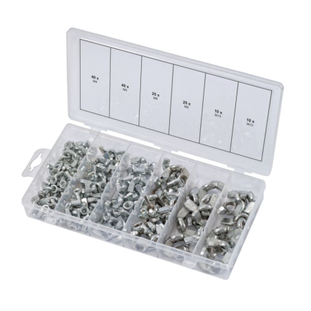 KS TOOLS - Assortiment d'écrous papillon, 150 pcs
