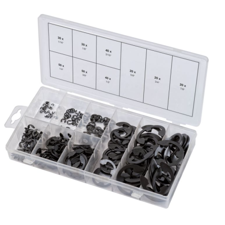 KS TOOLS - Assortiment de circlips de type E en pouces, 300 pcs