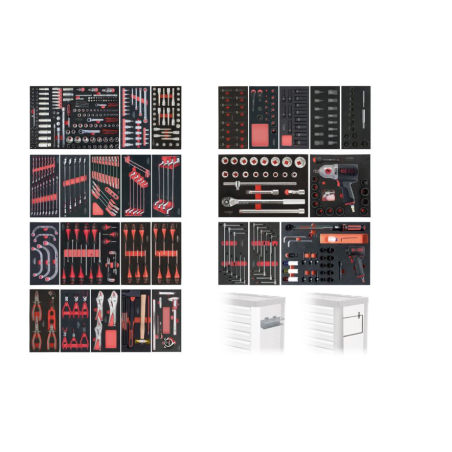 KS TOOLS - Composition d'outils PL pour servante XL, 501 pièces
