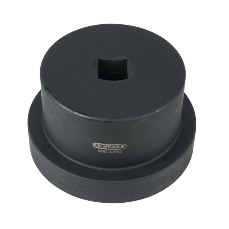 KS TOOLS - Douille pour écrous moyeux avec guide 1, 12 pans, 120 mm