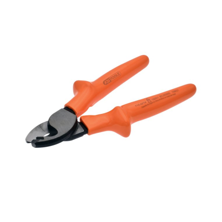 KS TOOLS - Pince à bec demi-rond coudée à 45° 1000V L.205 mm