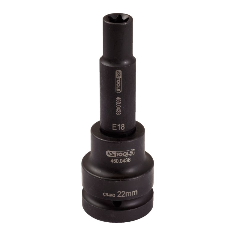 KS TOOLS - Douille à chocs pour culasse TORX® 3/4'', L.140 mm - E18 - sur carte
