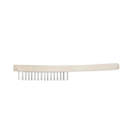KS TOOLS - Brosse métallique à 3 rangées inox, 290 mm