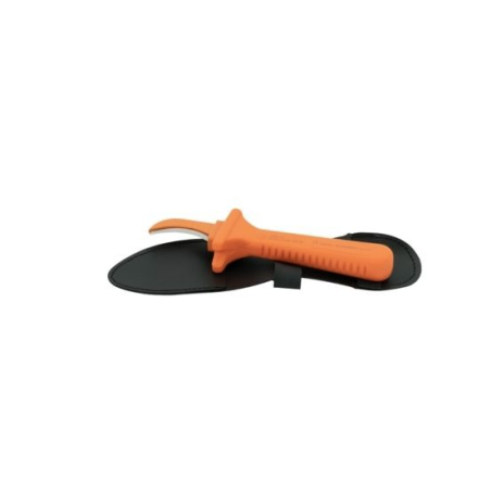 KS TOOLS - Couteau à dénuder les câbles isolé 1000V, lame courbée, L.