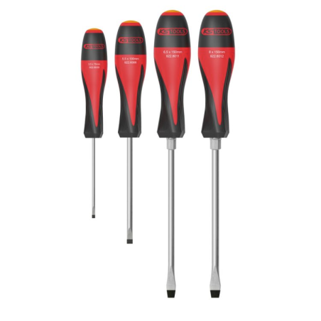 KS TOOLS - Jeu de 4 tournevis ULTIMATE Fente, 3,5 à 8 mm
