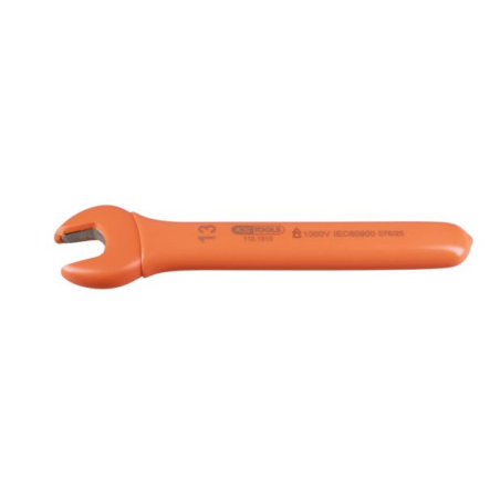KS TOOLS - Clé à fourche plate isolée 1000V, Ø13 mm
