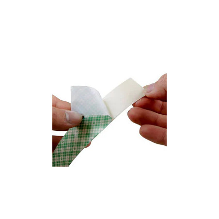 Ruban Mousse Double Face Polyuréthane, Blanc, 19 mm x 10 m