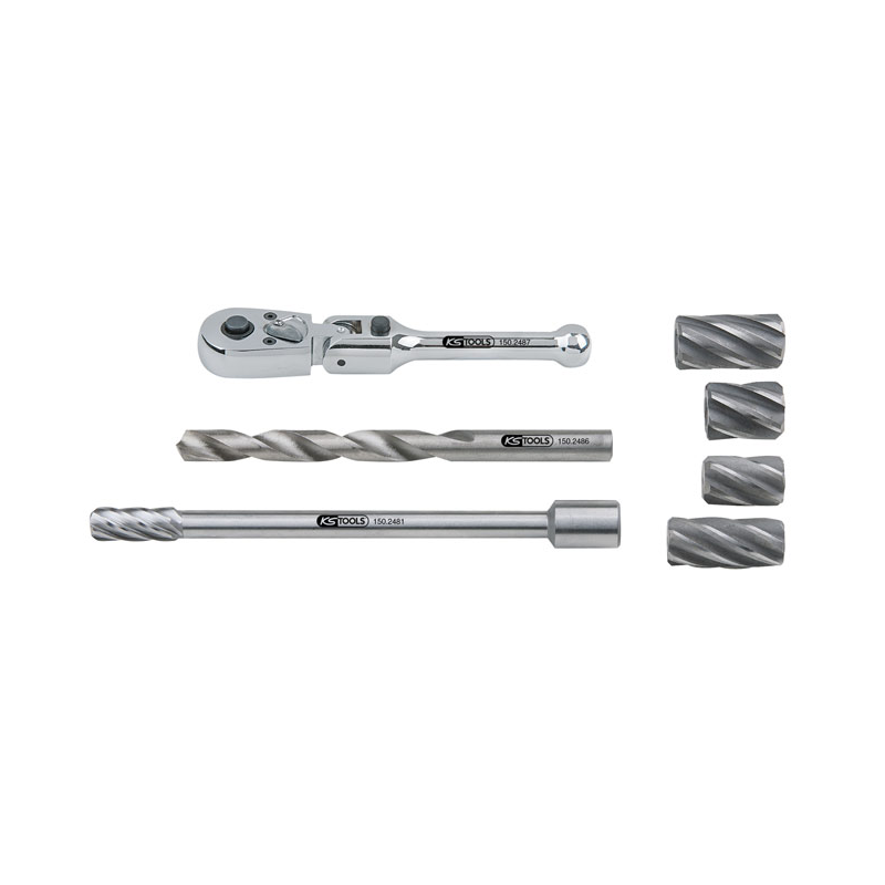 Jeu D’alésoirs BGS 65530 Pour Capteurs ABS - 8 Pièces, Pour Audi, VW, Skoda, Seat, Opel