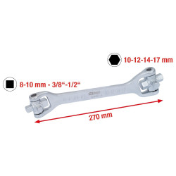 MODULE CLÉ FILTRE À HUILE AUTO. + EMBOUTS DE VIDANGE FACOM