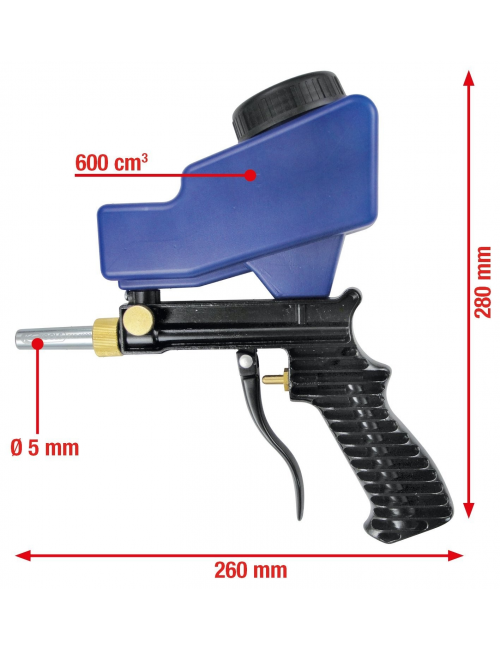 Pistolet de sablage à pression de 90 psi, pistolet de sablage pneumatique -  Cablematic