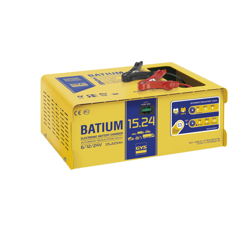 Chargeur automatique Batium 15.24 (6/12/24 Volts)