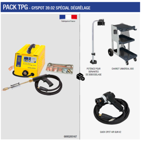 PACK TPG GYSPOT 39.02 Spécial Dégrêlage 052215+051331+052284+057340