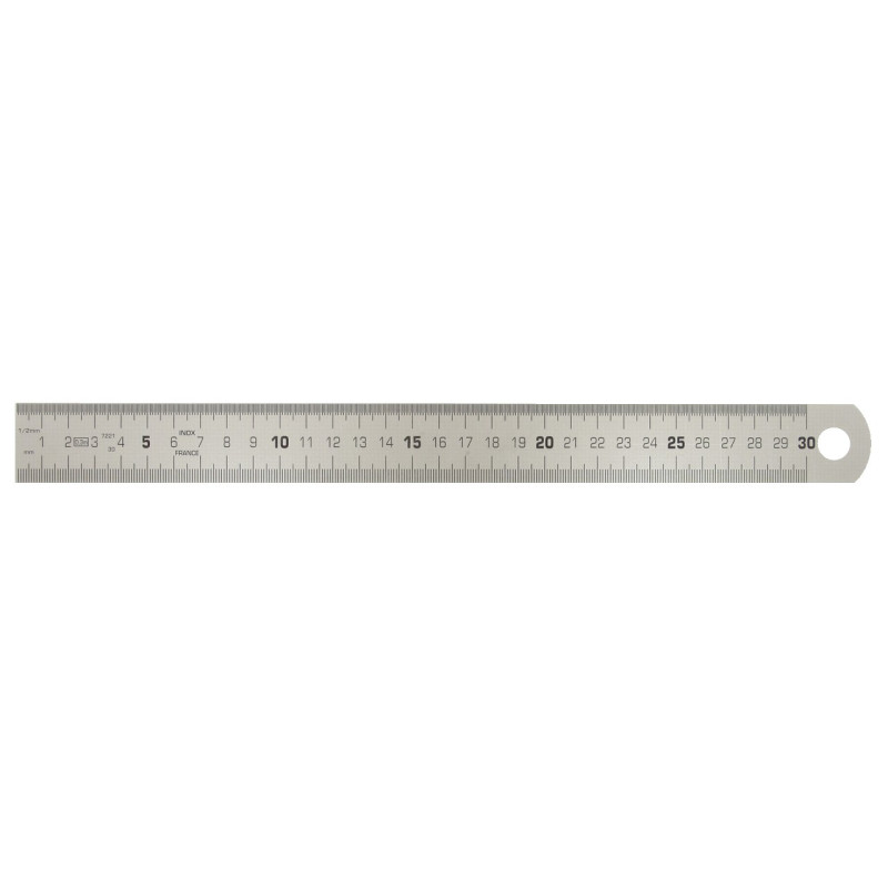 Reglet semi-rigide en inox, L.300 mm