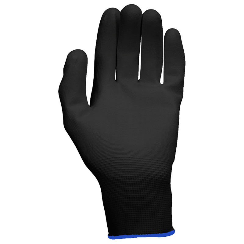 Gants de protection microfibres noirs, T.11, 12 paires