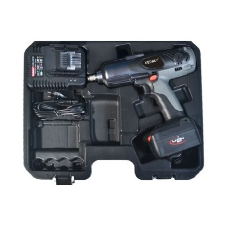 COFFRET CLE A CHOCS 1/2" 18V 3AH 600NM AVEC 2 BATTERIES LITHIUM ION