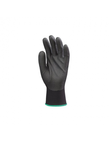 Gants de protection Hydropellent T.7 polyester noir enduit mousse PVC noir
