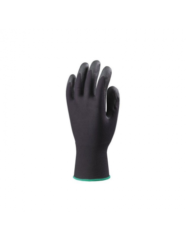 Gants Hydropellent T9 polyester noir enduit mousse PVC noir