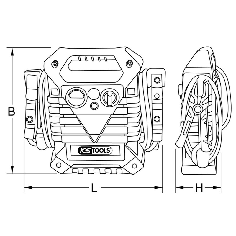 Booster hybride 1800 A au démarrage