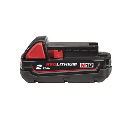 BATTERIE MILWAUKEE 18V 2,0h Red Lithium - système M18