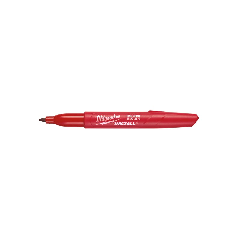 Marqueur rouge pointe fine toutes surfaces INKZALL