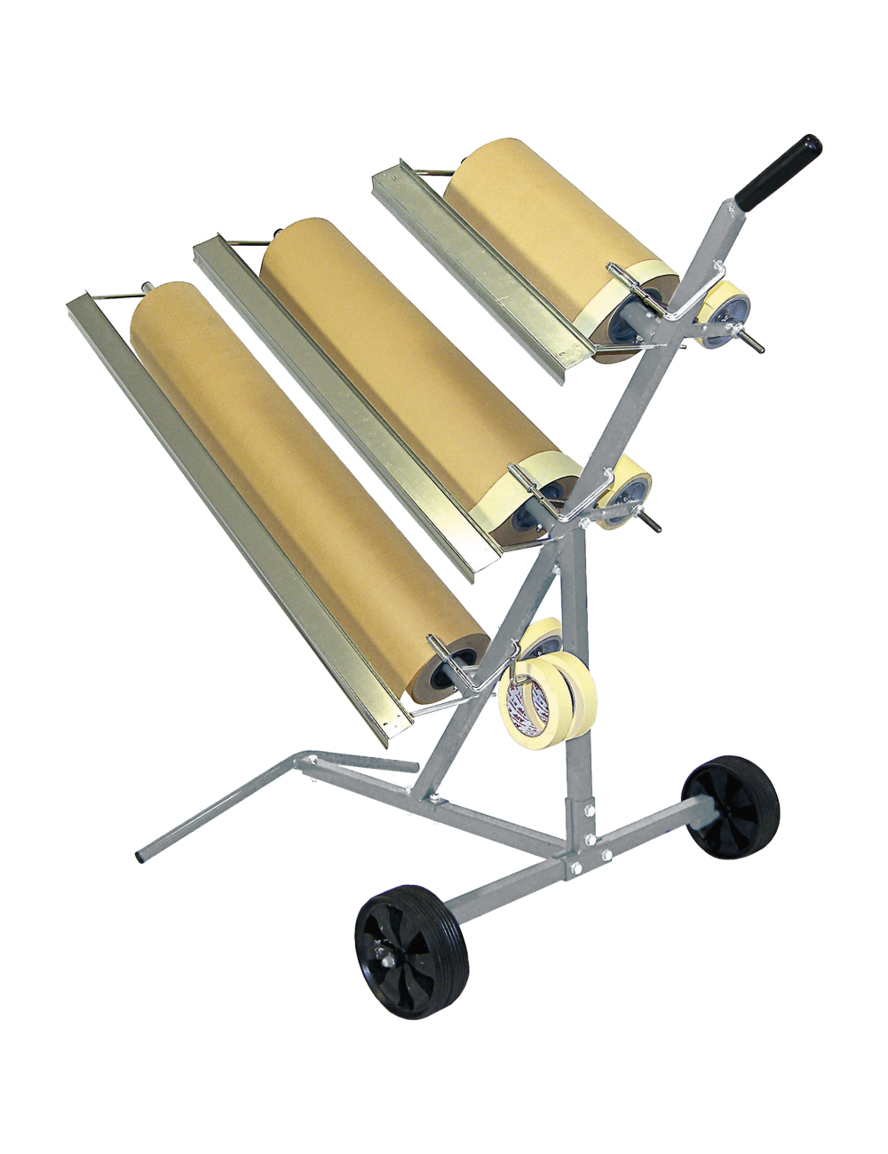 Chariot support pour grands rouleaux
